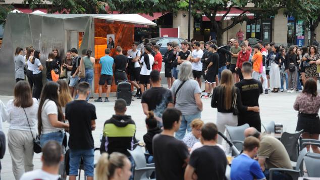 Fotos: Homenaje al fallecido en Andoain