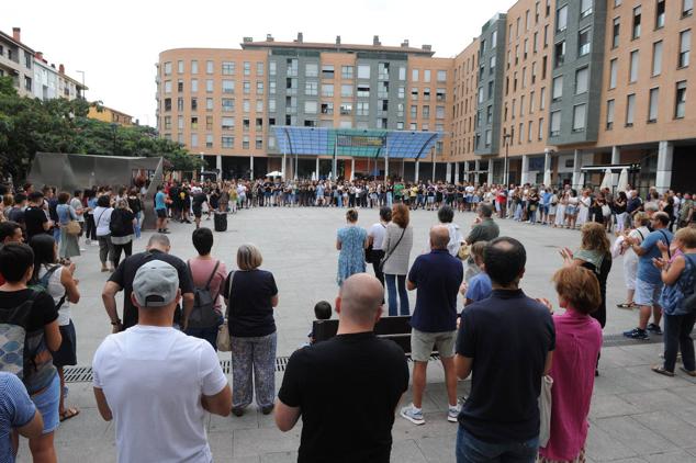 Fotos: Homenaje al fallecido en Andoain