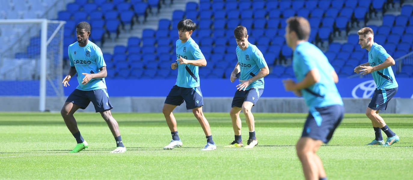 Fotos: Las mejores imágenes del entrenamiento de la Real Sociedad
