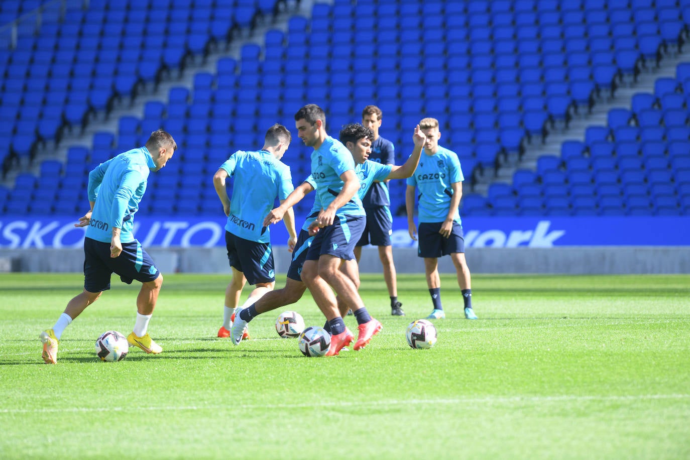 Fotos: Las mejores imágenes del entrenamiento de la Real Sociedad