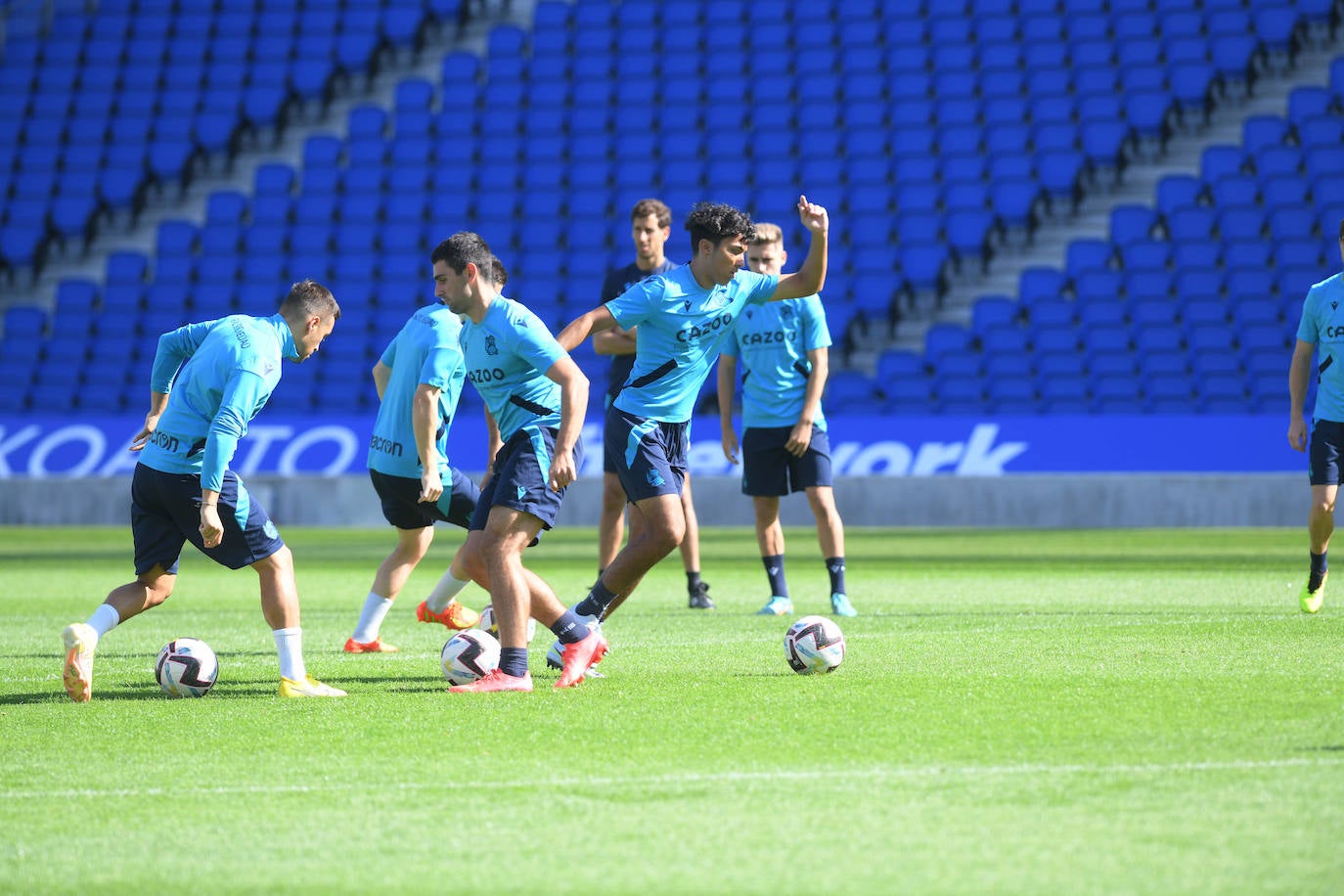 Fotos: Las mejores imágenes del entrenamiento de la Real Sociedad