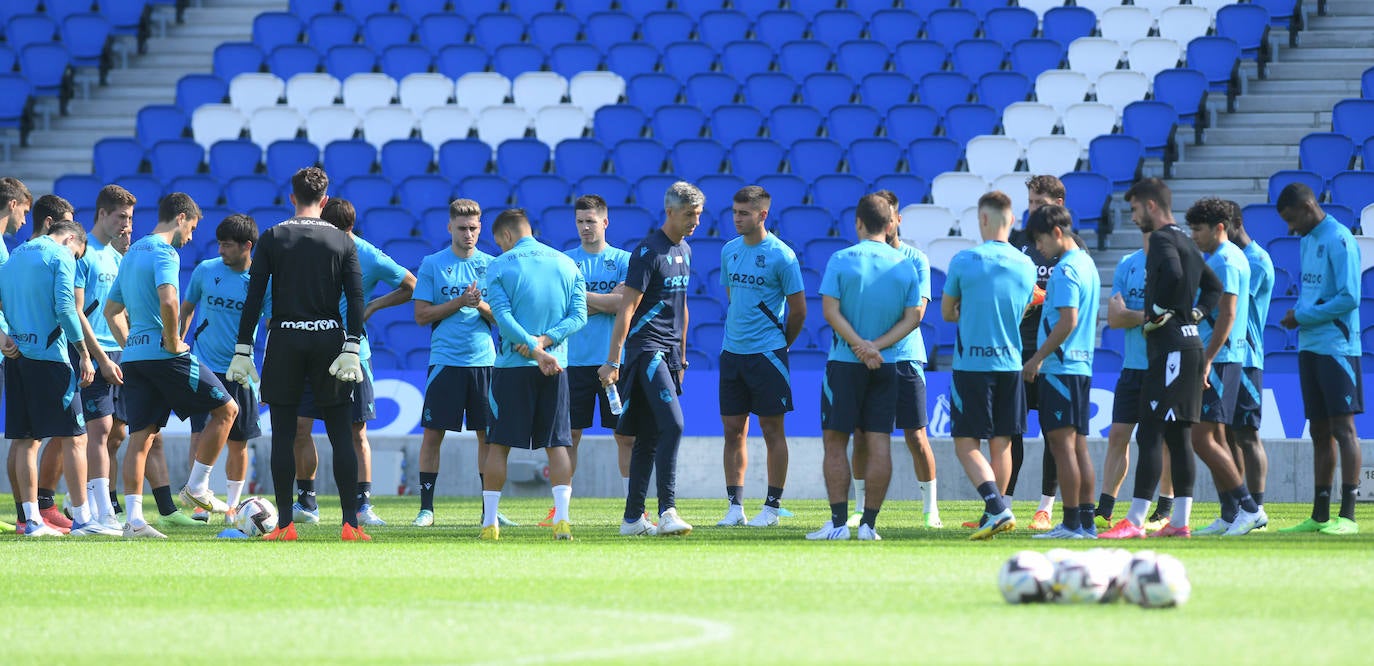 Fotos: Las mejores imágenes del entrenamiento de la Real Sociedad