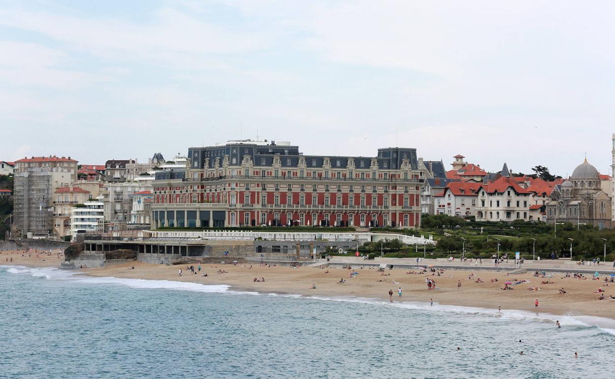 La playa de Biarritz 