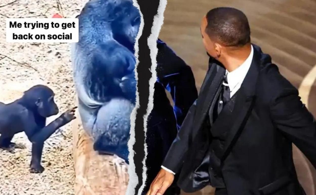La imagen compartida por Will Smith y momento en el que dio una bofetada a Chris Rock en los Oscars