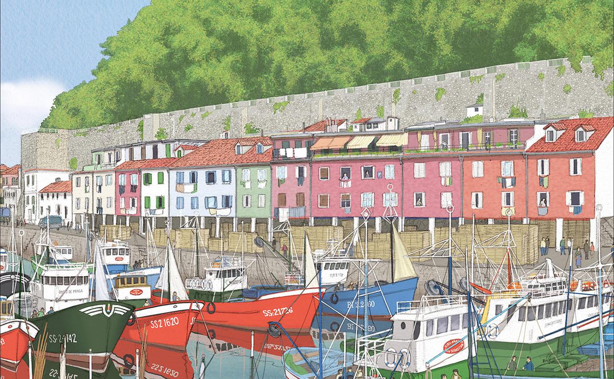 Una ilustración de la obra de Josean Olabe.