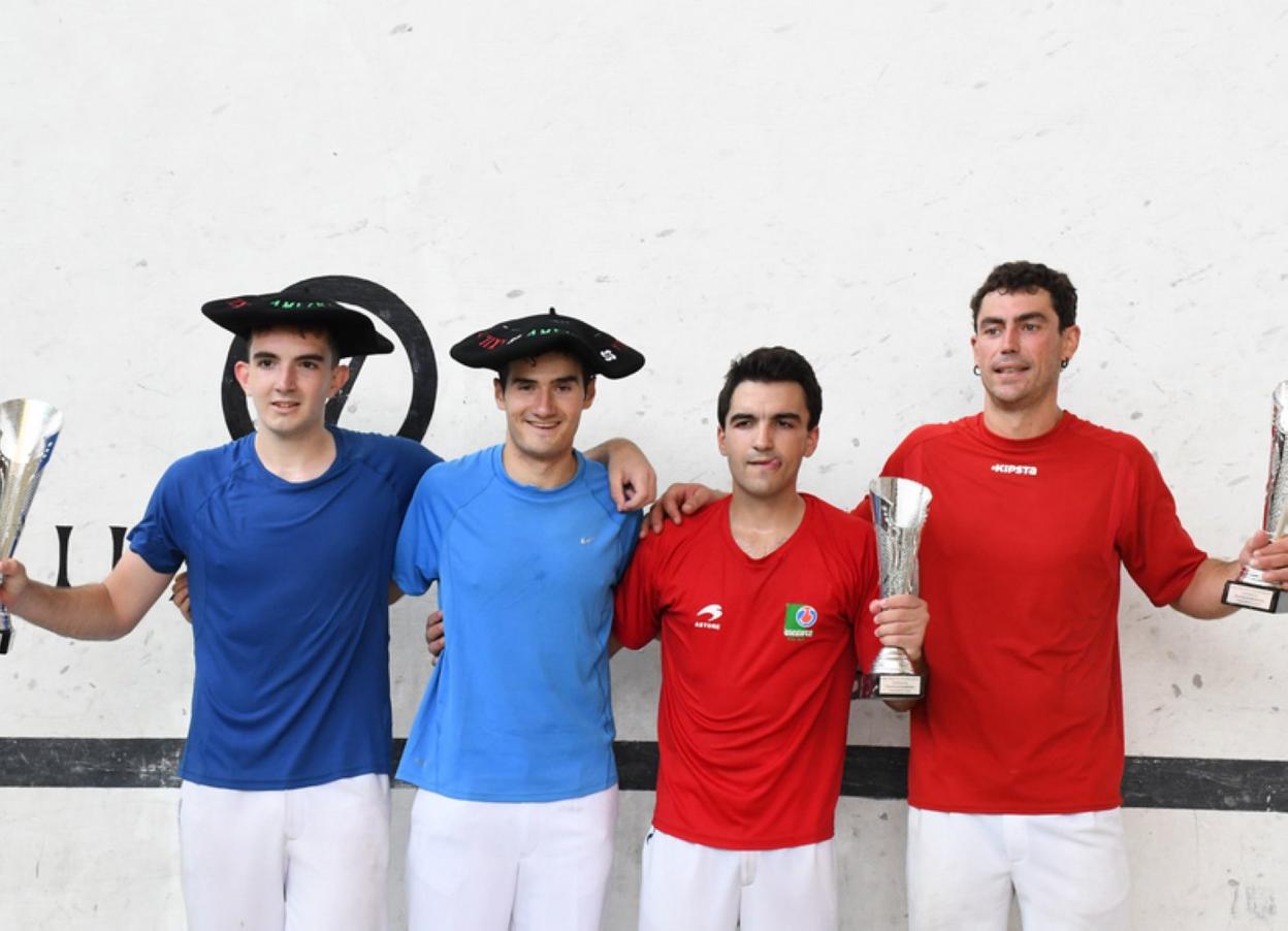 U. Altuna eta Artola irabazleak, G. Altuna eta Agirrerekin. Artola eta Gorostidi benjamin txapeldunordeak. 