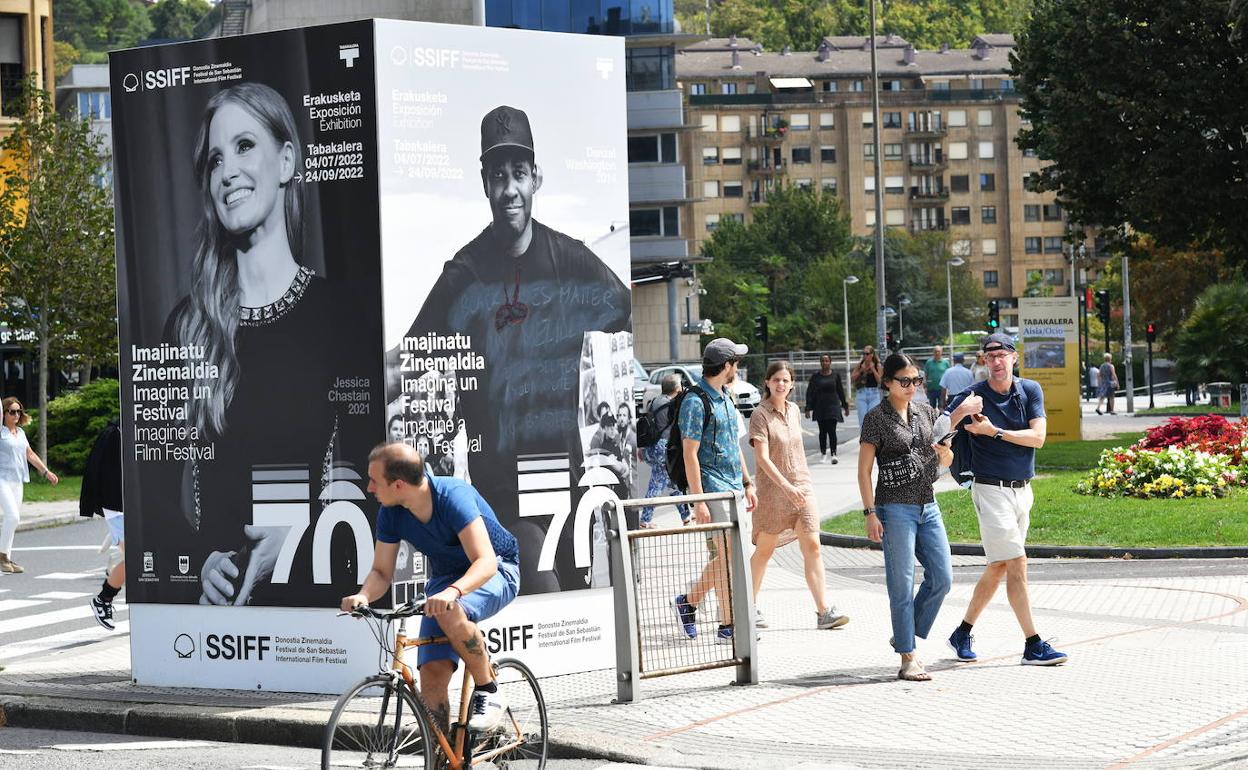 Preparación de la nueva edición del Festival de Cine de San Sebastián.