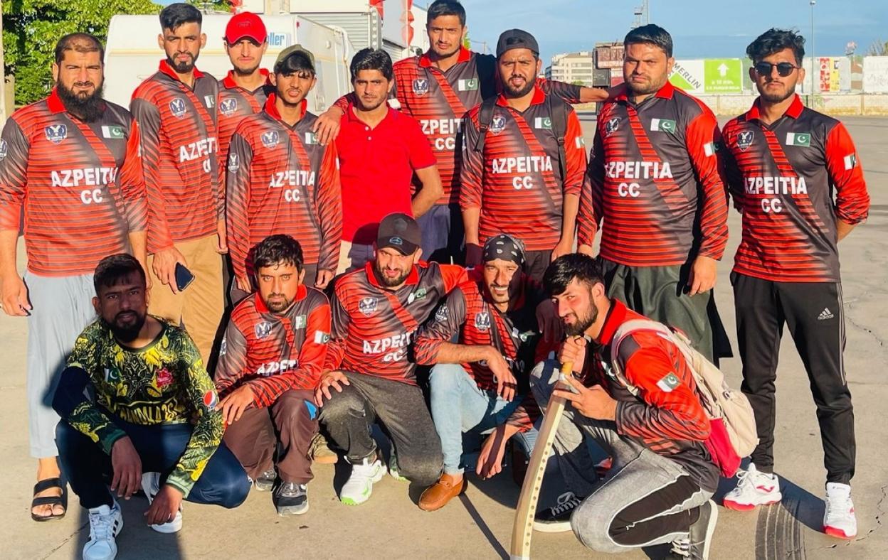 Uno de los equipos de críquet de Azpeitia. 