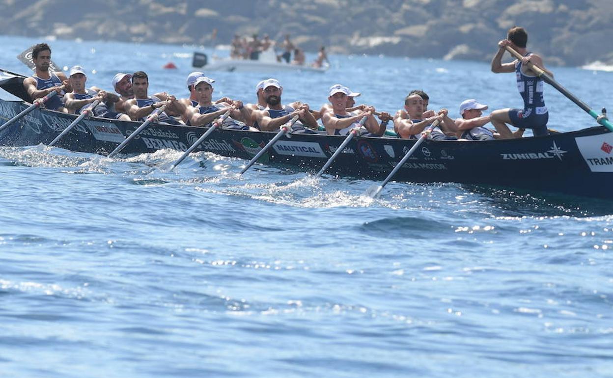 Urdaibai en la regata de la Bandera de la Concha el pasado domingo