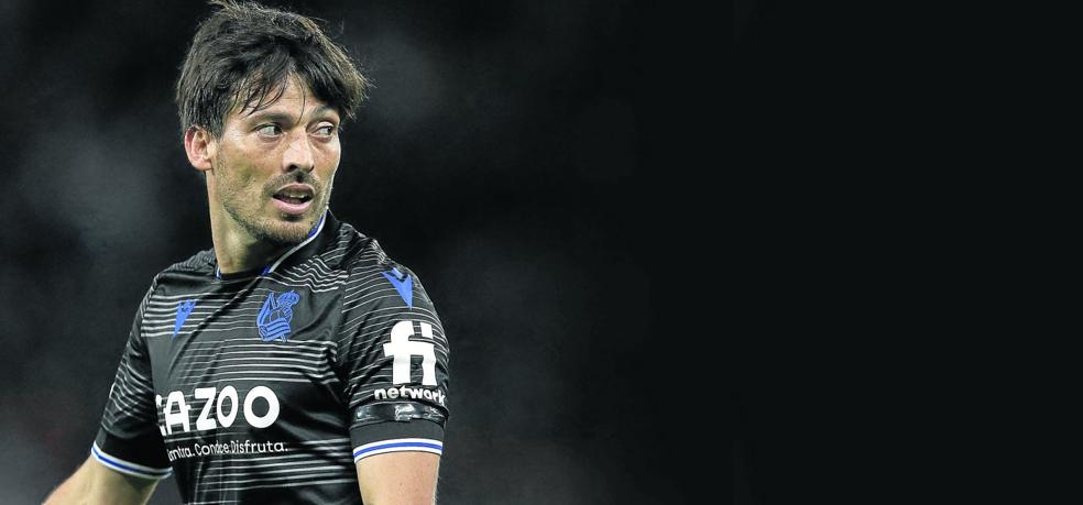 David Silva, durante el partido del jueves en Old Trafford. 