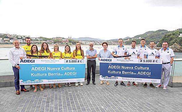 Orio y Donostiarra reciben su premio de Adegi