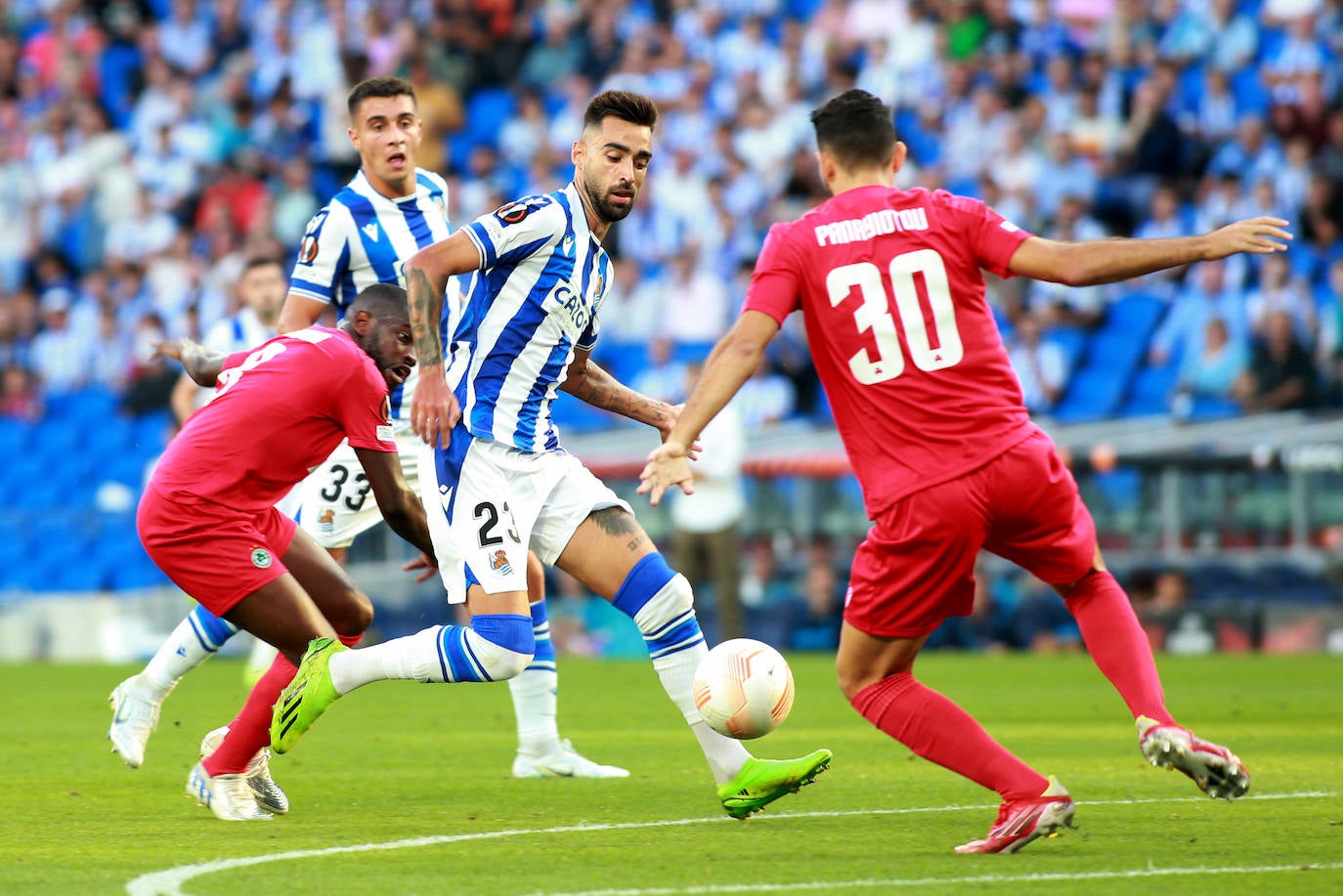 Fotos: Las mejores imágenes del Real Sociedad-Omonia