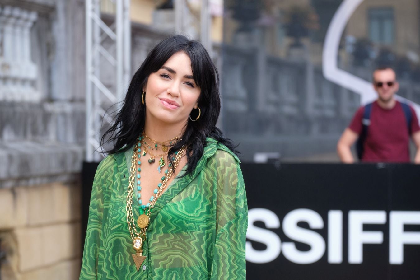 La actriz, cantante y compositora Lali Espósito ya está en San Sebastián.