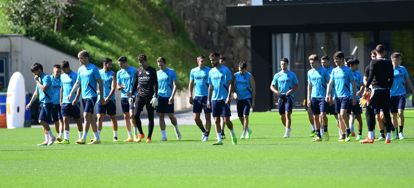 Fotos: Entrenamiento de la Real Sociedad en Zubieta