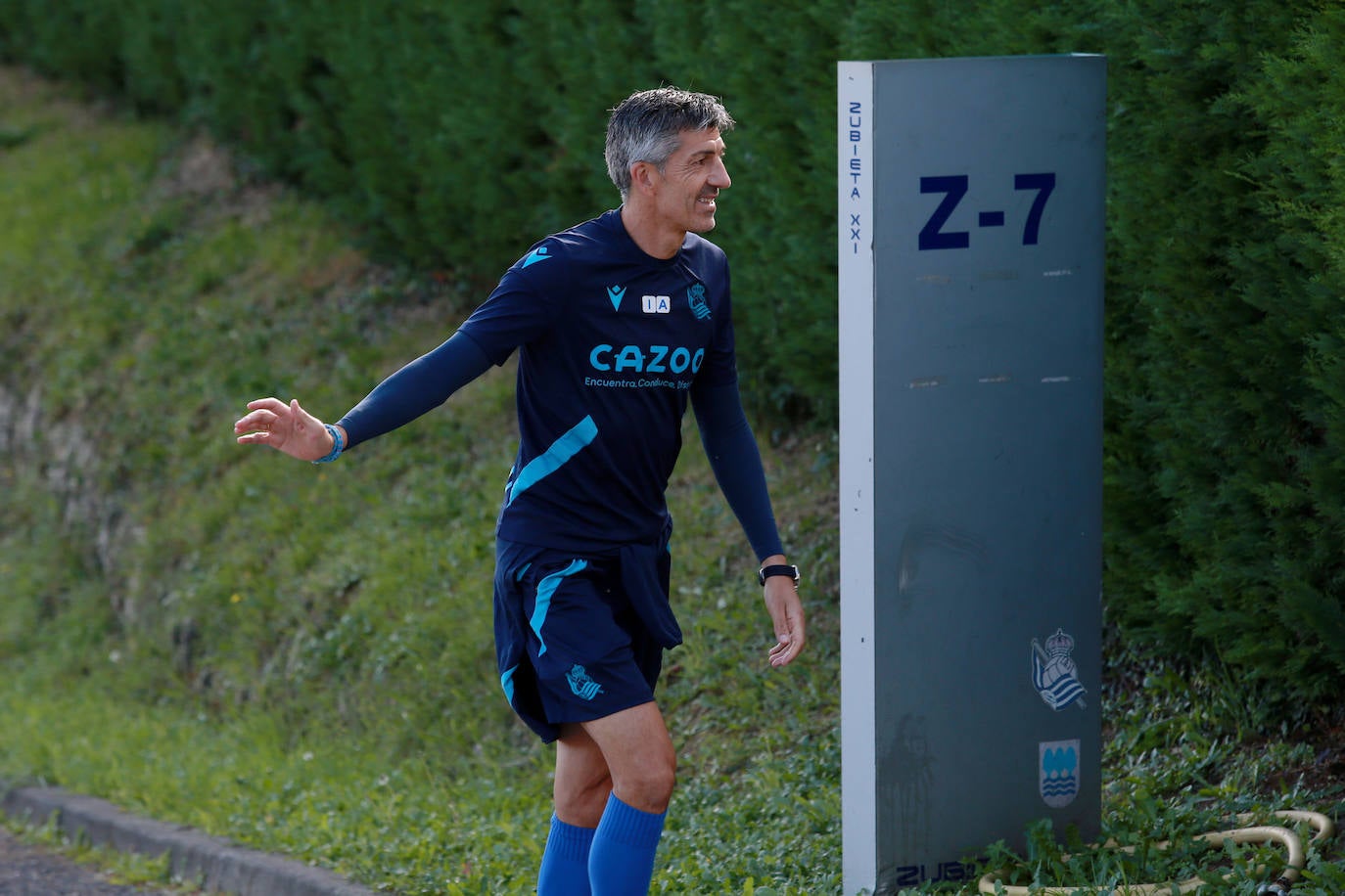 Fotos: La Real Sociedad se ejercita a puerta abierta