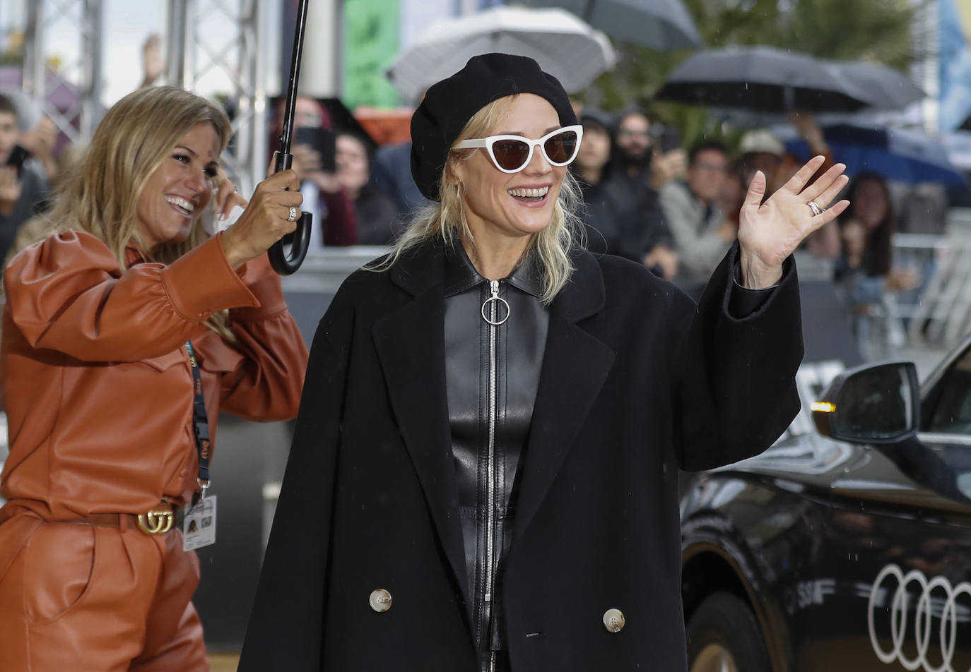 Fotos: Diane Kruger llega con sorpresa al Zinemaldia