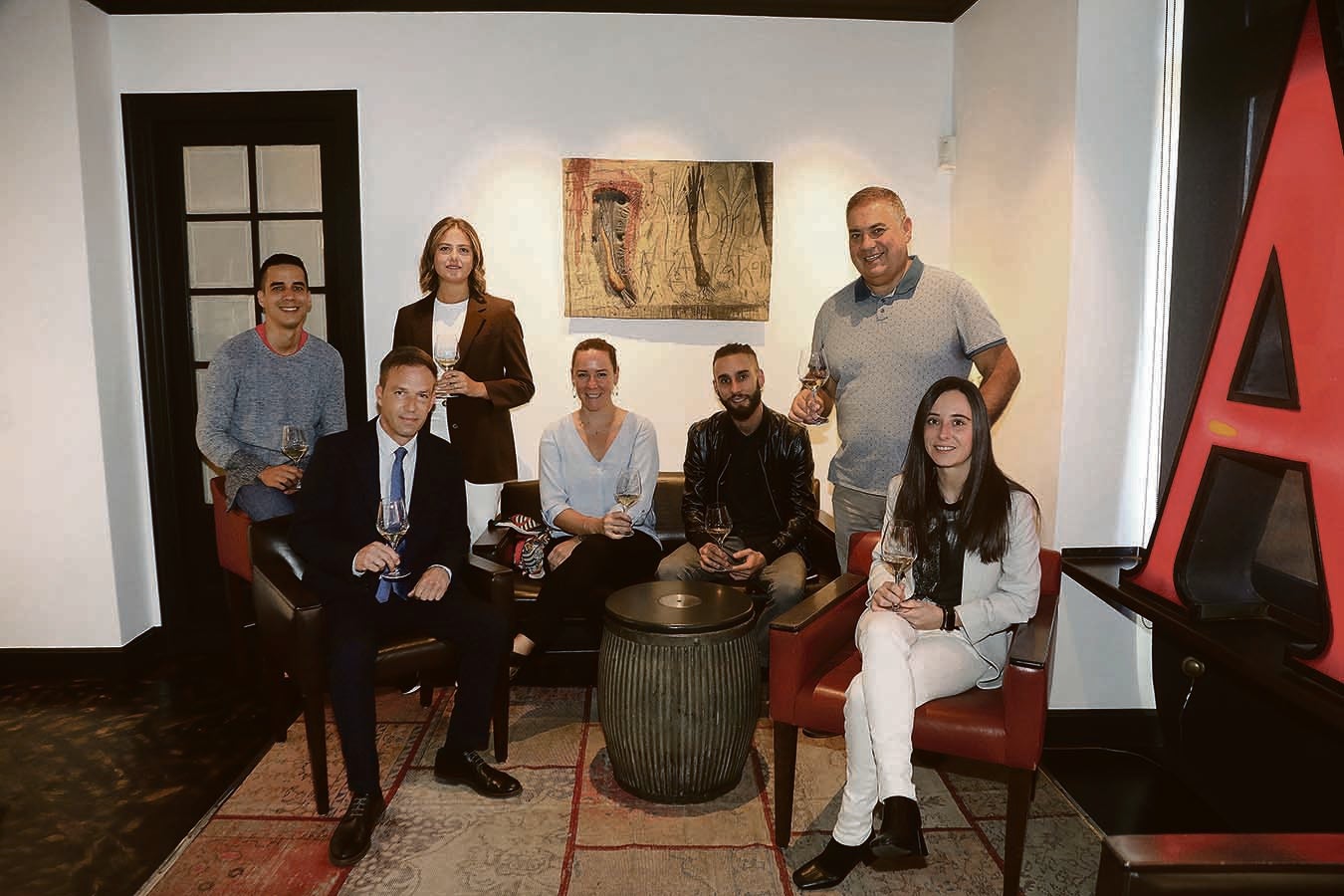 De izquierda a derecha: Tony Belisario (Arzak), Tiago Amores (Mirador de Ulia), Shua Ibáñez (Arzak), Kristell Monot y Aldo Rial (Mugaritz), Mariano Rodríguez y Lucía Marcilla (Arzak). 