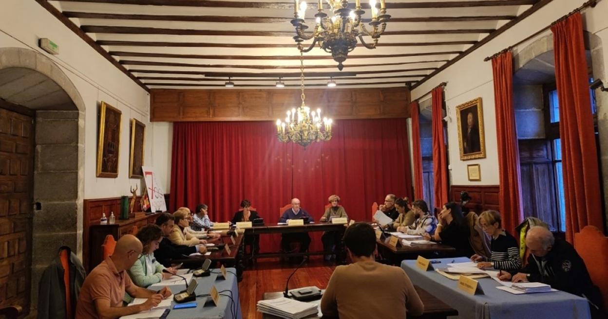 Los representantes muncipales participan en el pleno municipal del miércoles. 