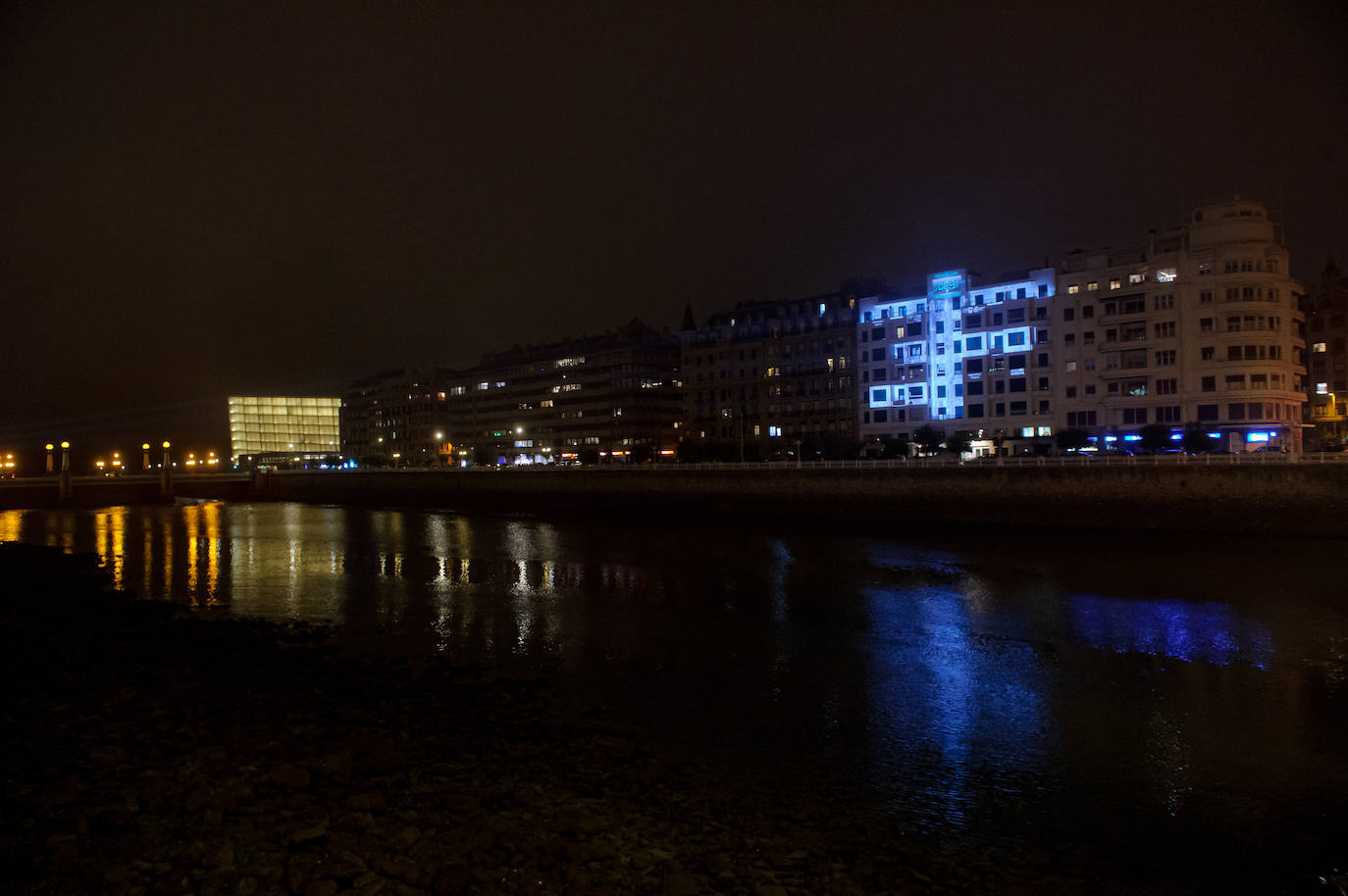 Fotos: El vídeo &#039;mapping&#039; con la historia de un edificio de Donostia