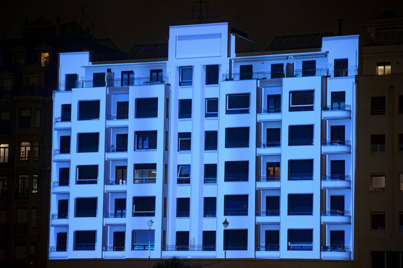 Fotos: El vídeo &#039;mapping&#039; con la historia de un edificio de Donostia