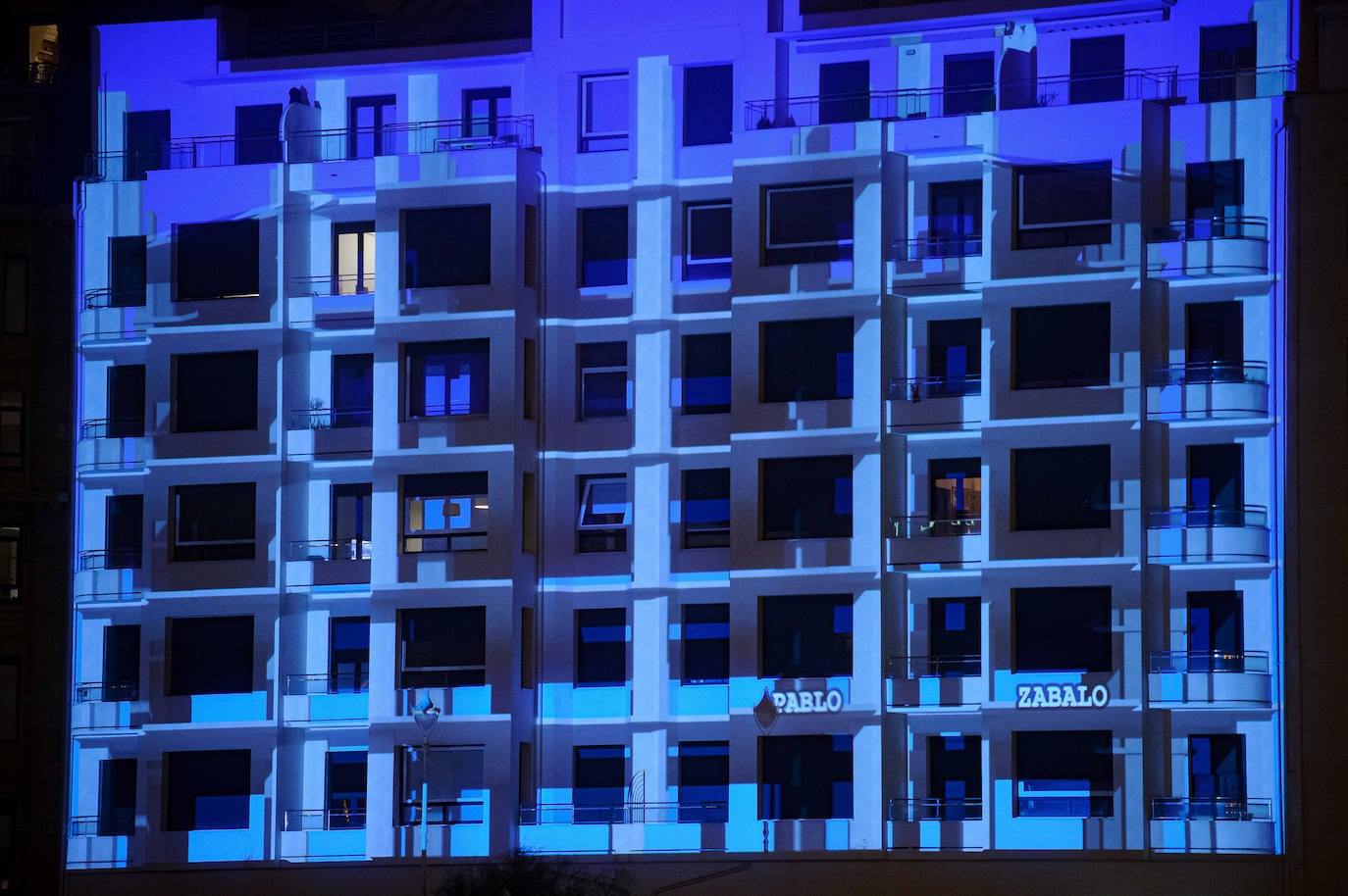 Fotos: El vídeo &#039;mapping&#039; con la historia de un edificio de Donostia