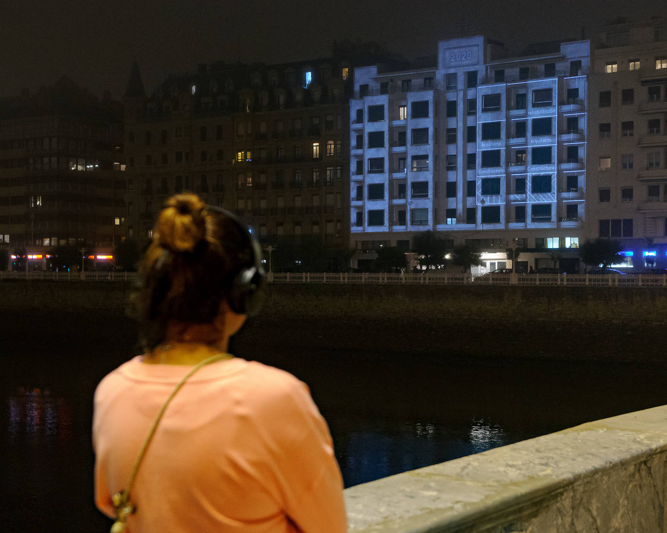 Fotos: El vídeo &#039;mapping&#039; con la historia de un edificio de Donostia