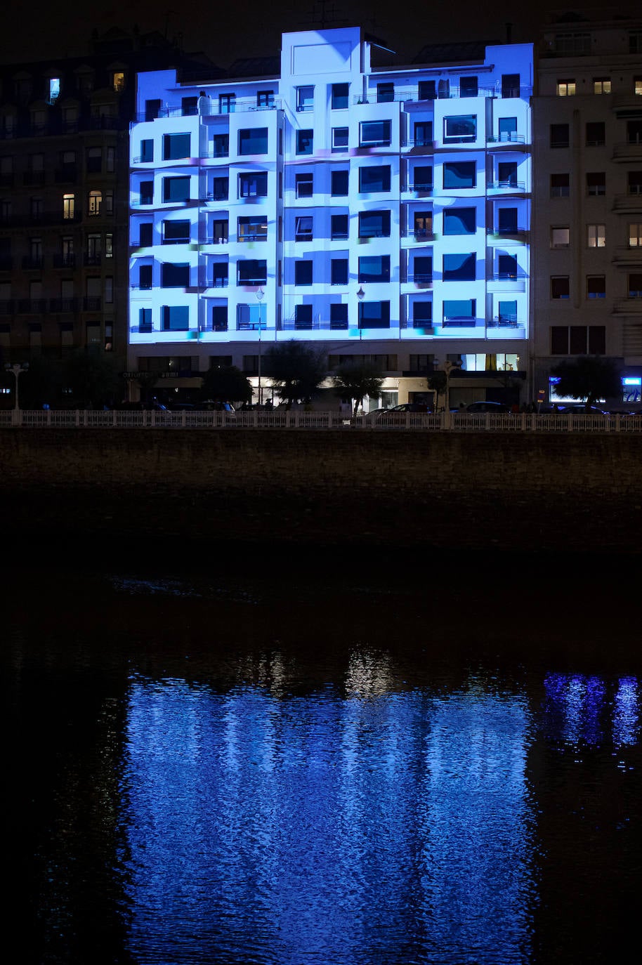 Fotos: El vídeo &#039;mapping&#039; con la historia de un edificio de Donostia