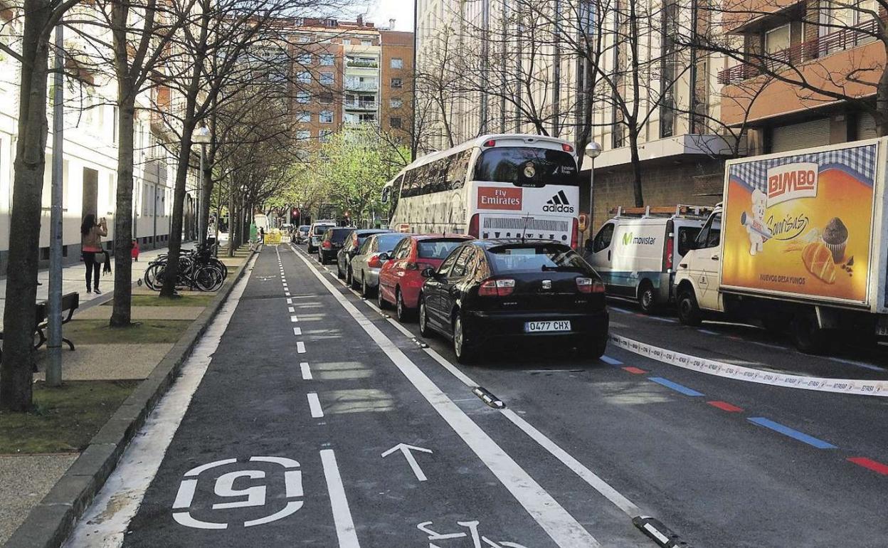 La calle Sagrada Familia en la que se produjo la incautación hace tres años. 