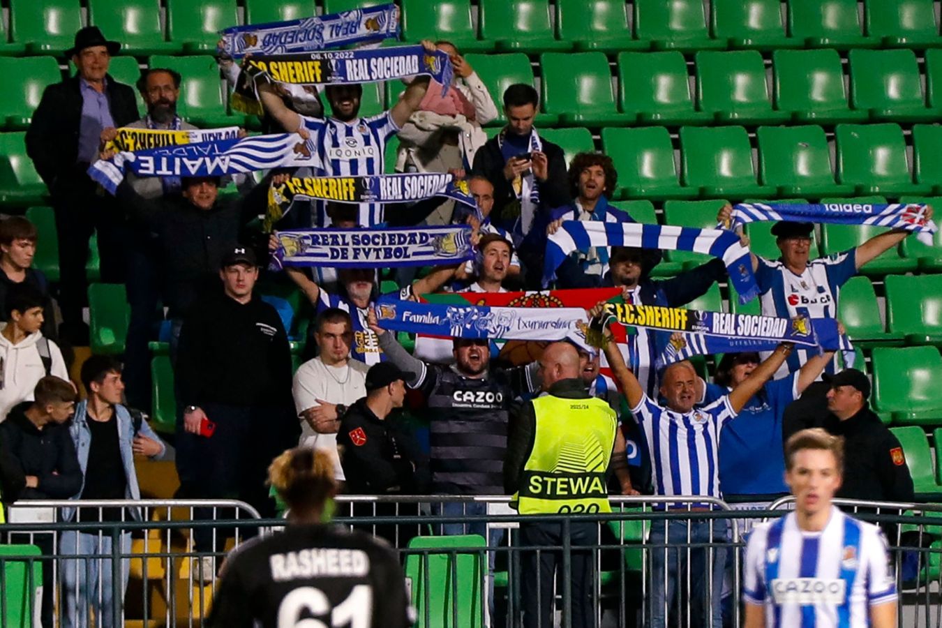 La Real Sociedad plantea un partido muy inteligente para romper las marcas al hombre del Sheriff y resolver con tantos de Silva y Aritz. 