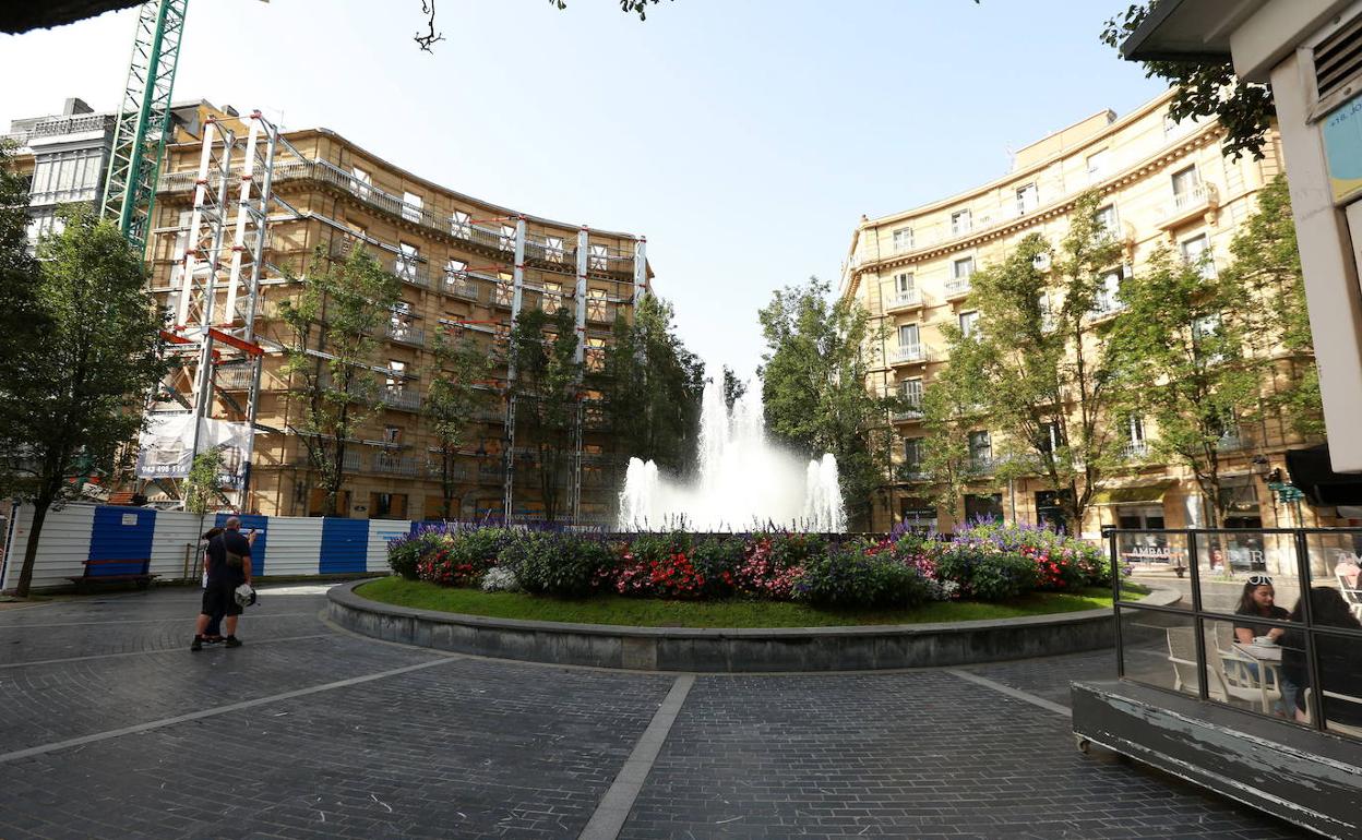 La plaza Bilbao, diseñada a principios del siglo XX por Arístegui e Ibero. 