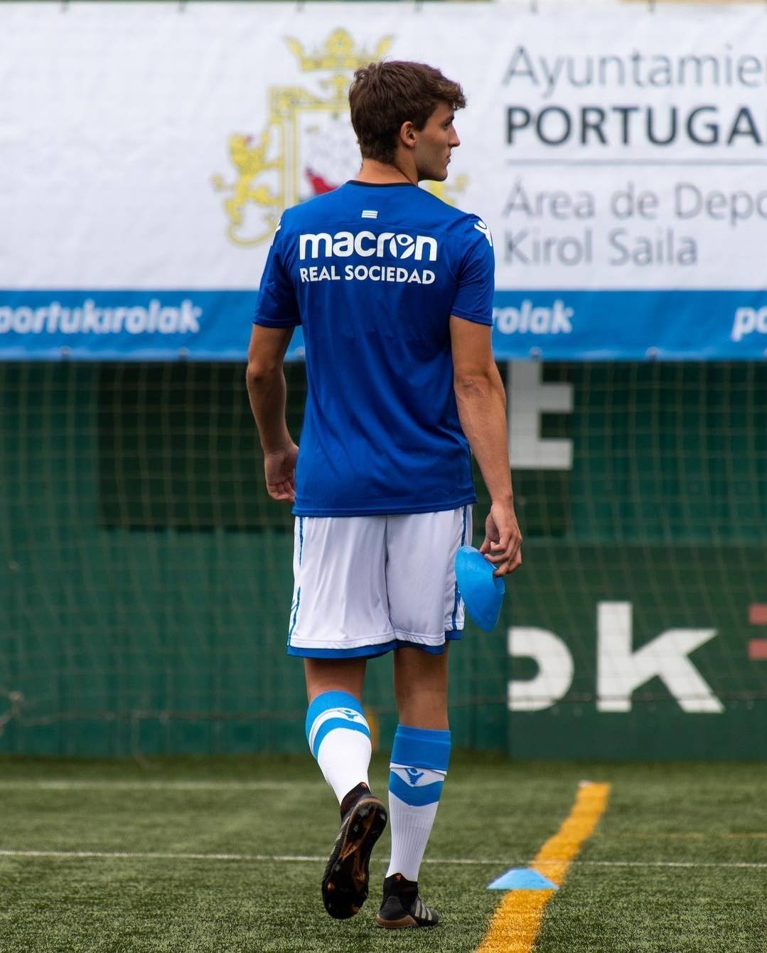 Unai Arruabarrena, en su etapa en los juveniles de la Real.