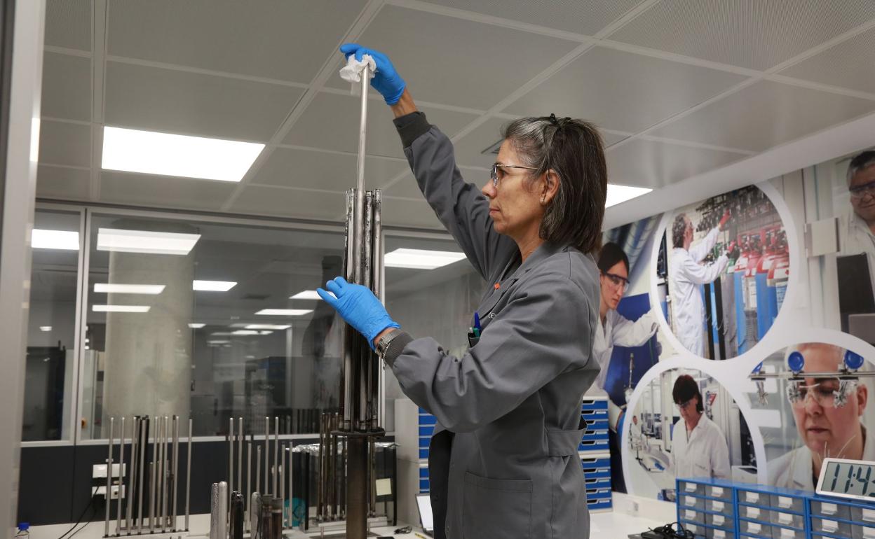 Una investigadora en el área de Salud en Tecnalia, en Donostia. 
