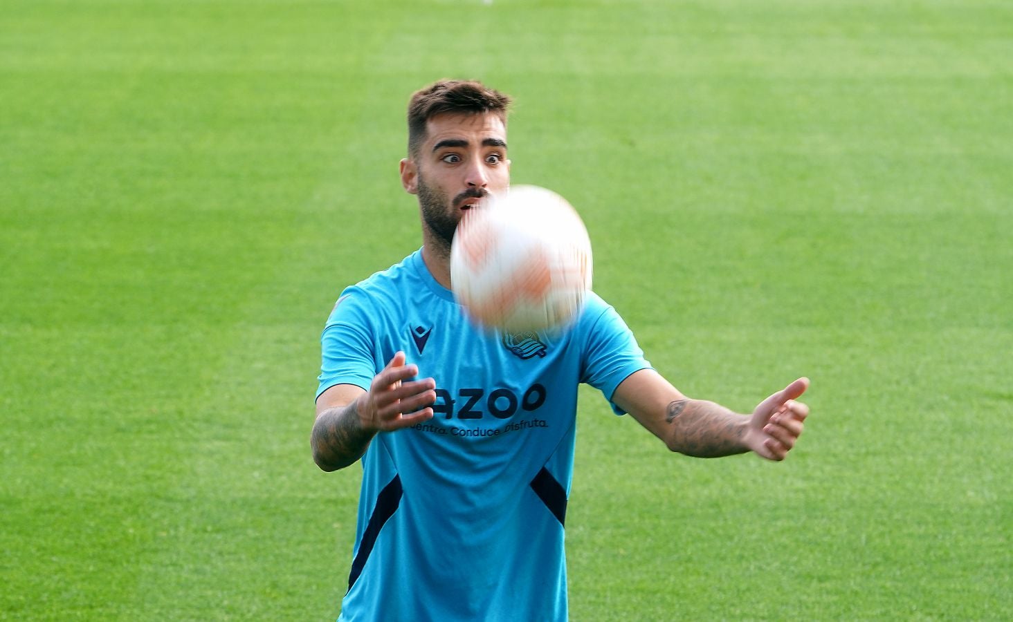 Fotos: Entrenamiento en Zubieta antes de recibir al Sheriff