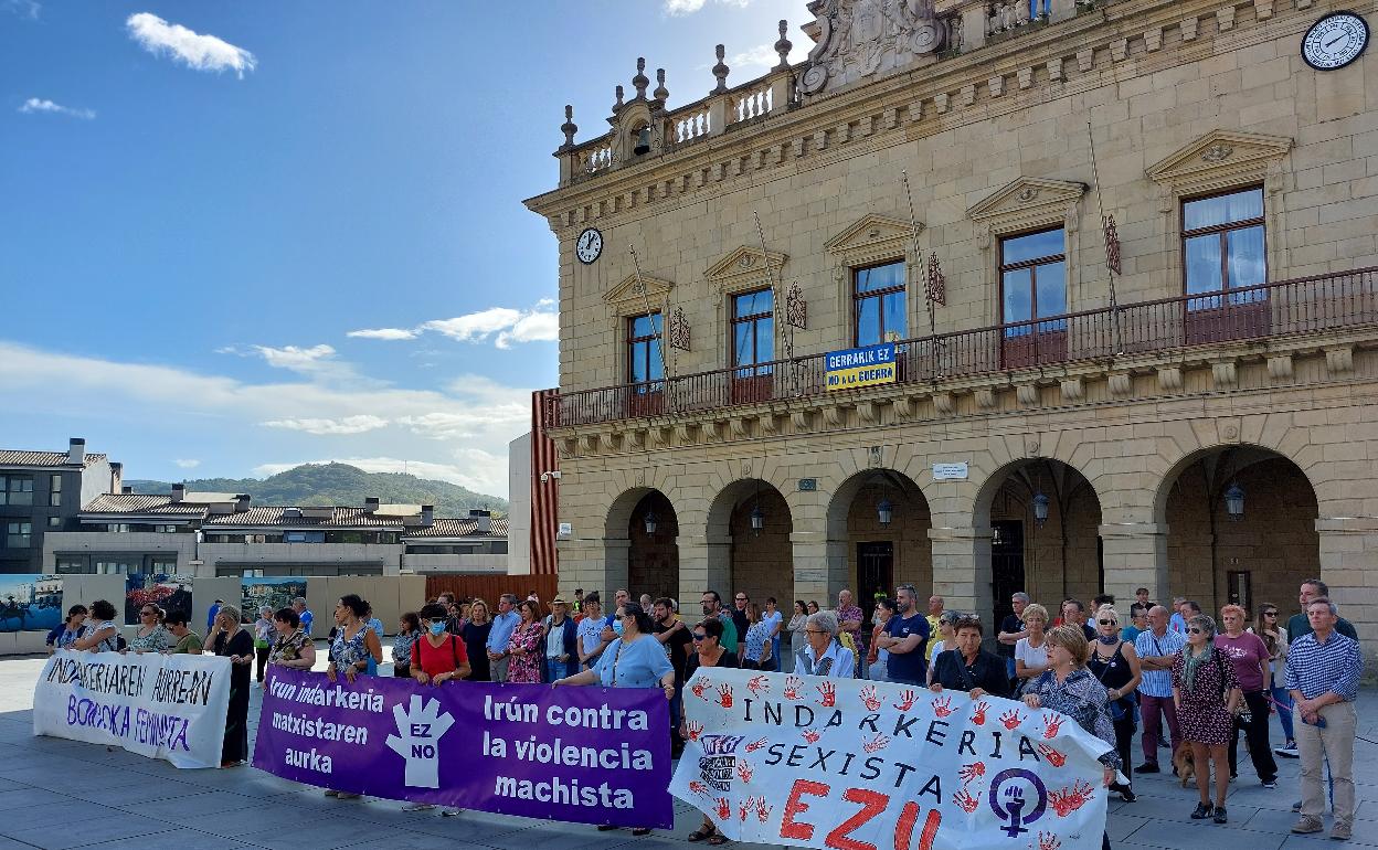 Concentración contra la agresión sexual registrada hace unos días en la ciudad.