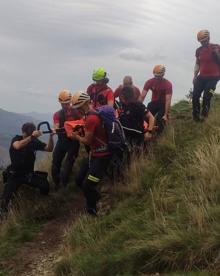 Imagen secundaria 2 - Rescatan a un excursionista francés en Aiako Harria