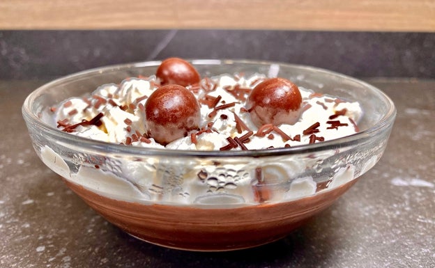 Natillas de chocolate