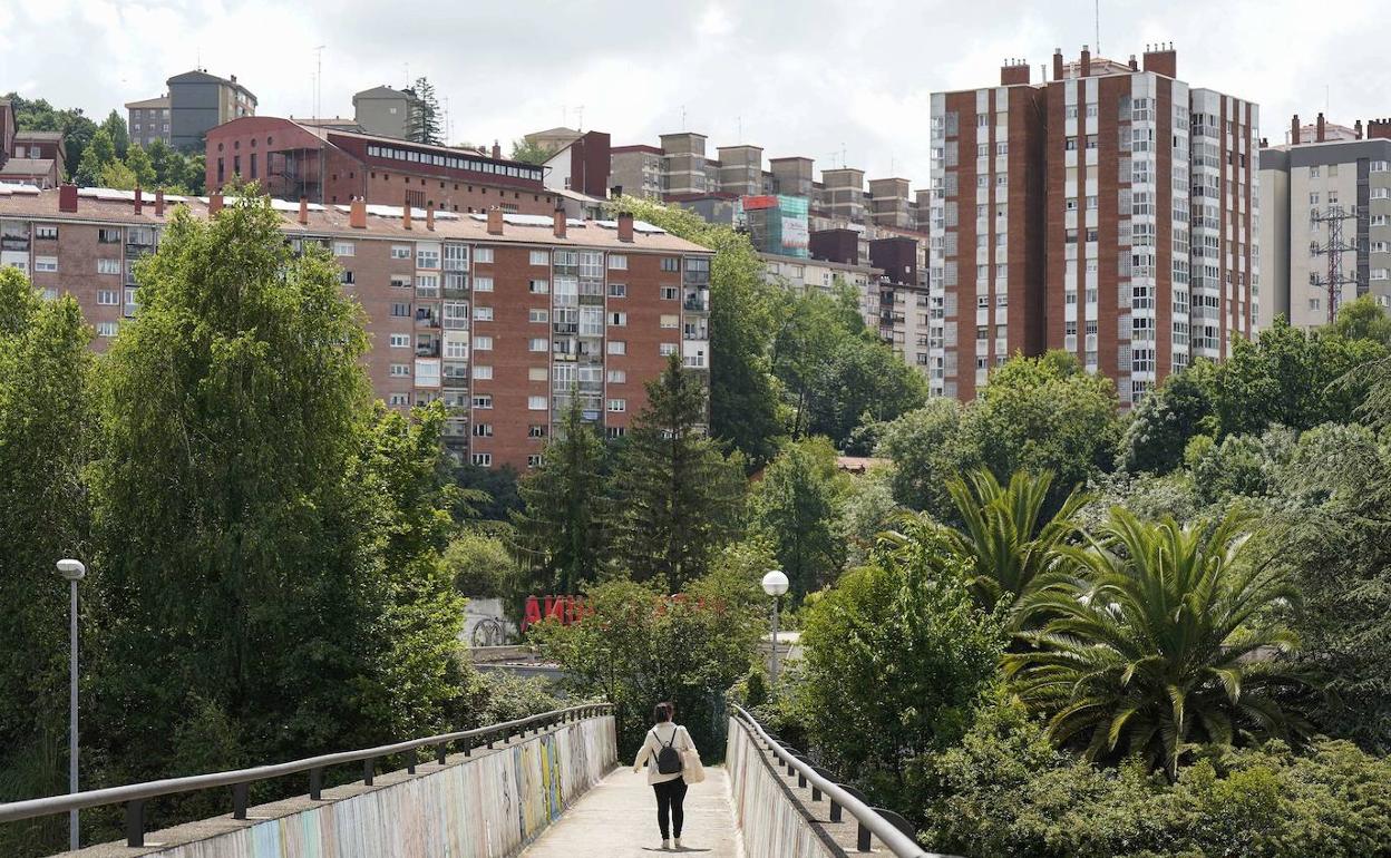 Vista del barrio de Altza. 