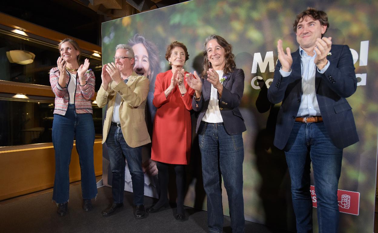  La socialista Marisol Garmendia, en la presentación oficial de su candidatura para la Alcaldía de Donostia. 