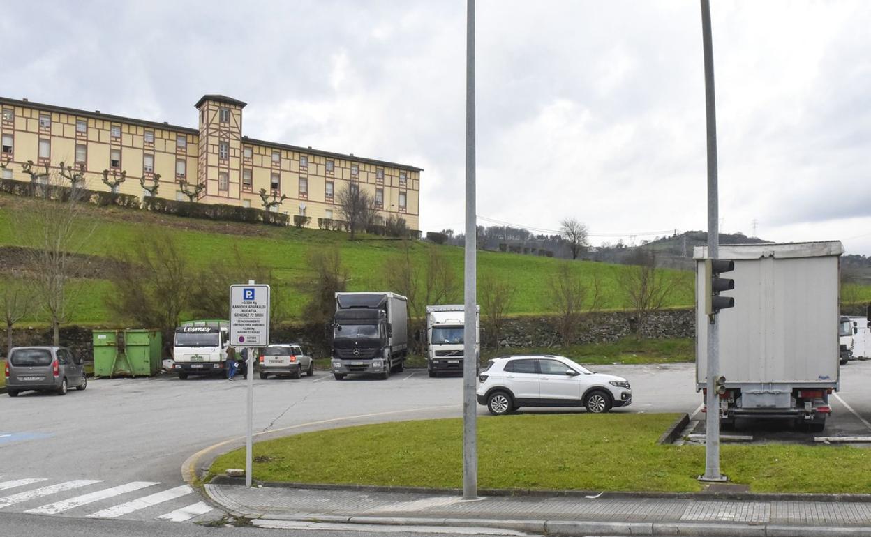 Solar de Iurreamendi donde está prevista la construcción de un nuevo hospital comarcal de Tolosaldea. 