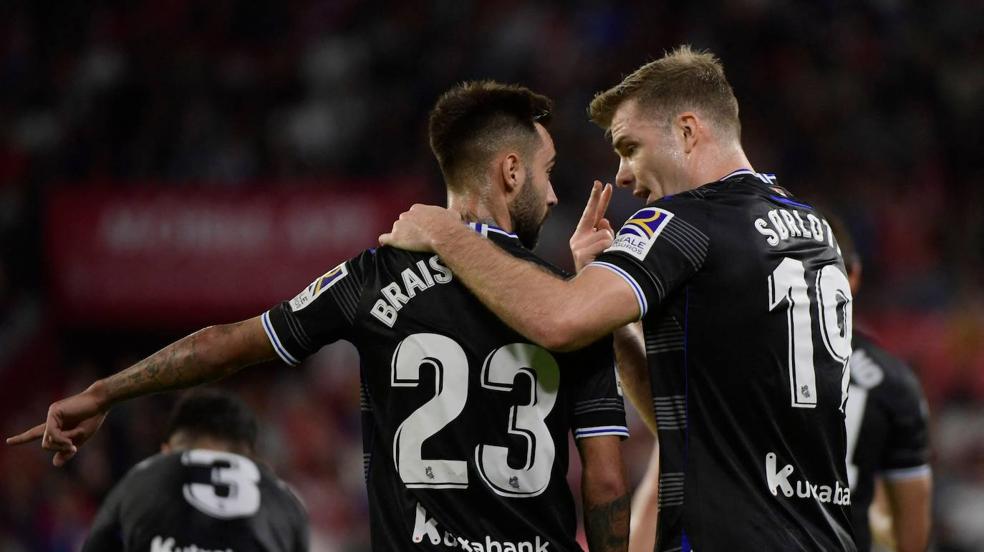 El partido entre el Sevilla y la Real Sociedad, en imágenes