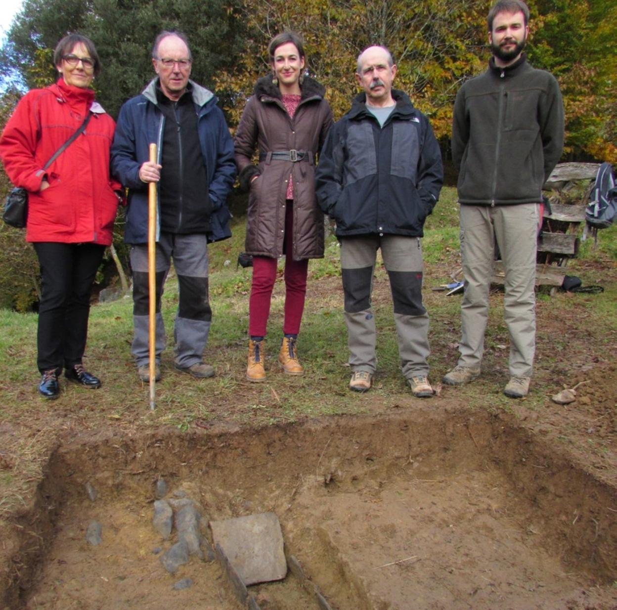 Excavación arqueológica de AZE en Erenuzketa en 2018. 