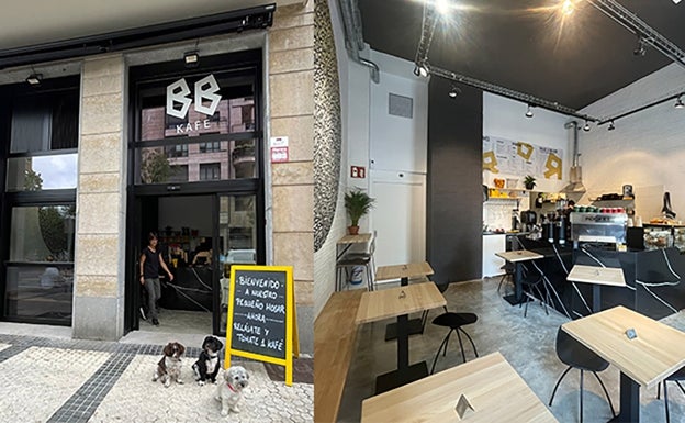 Exterior e interior de BB Kafé, un establecimiento pequeño, pero acogedor y agradable, con terraza y 'pet friendly'.