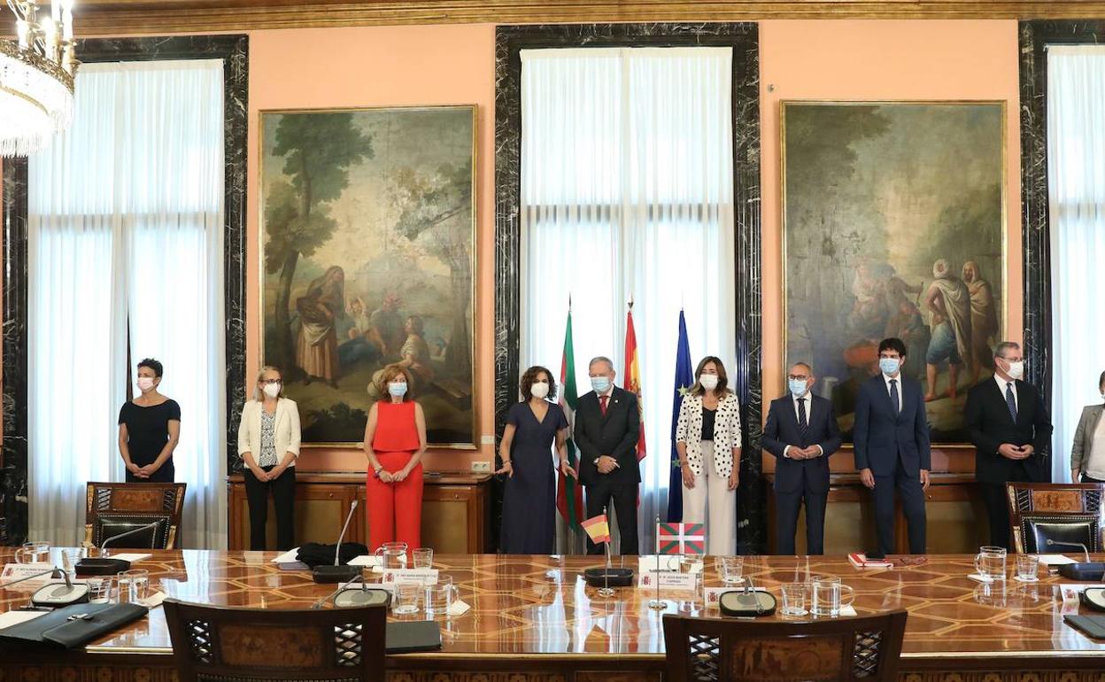 Reunión de la Comisión Mixta del Concierto Economíco el 29 de julio del pasado año.