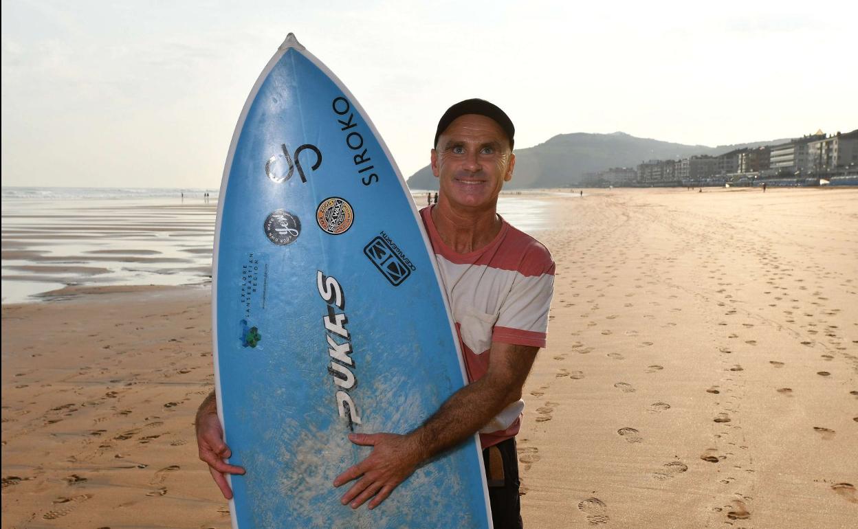 Aitor Francesena, en Zarautz. 