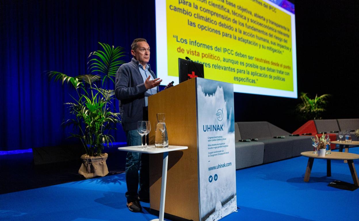 Francisco Doblas-Reyes, durante su intervención en el congreso. 