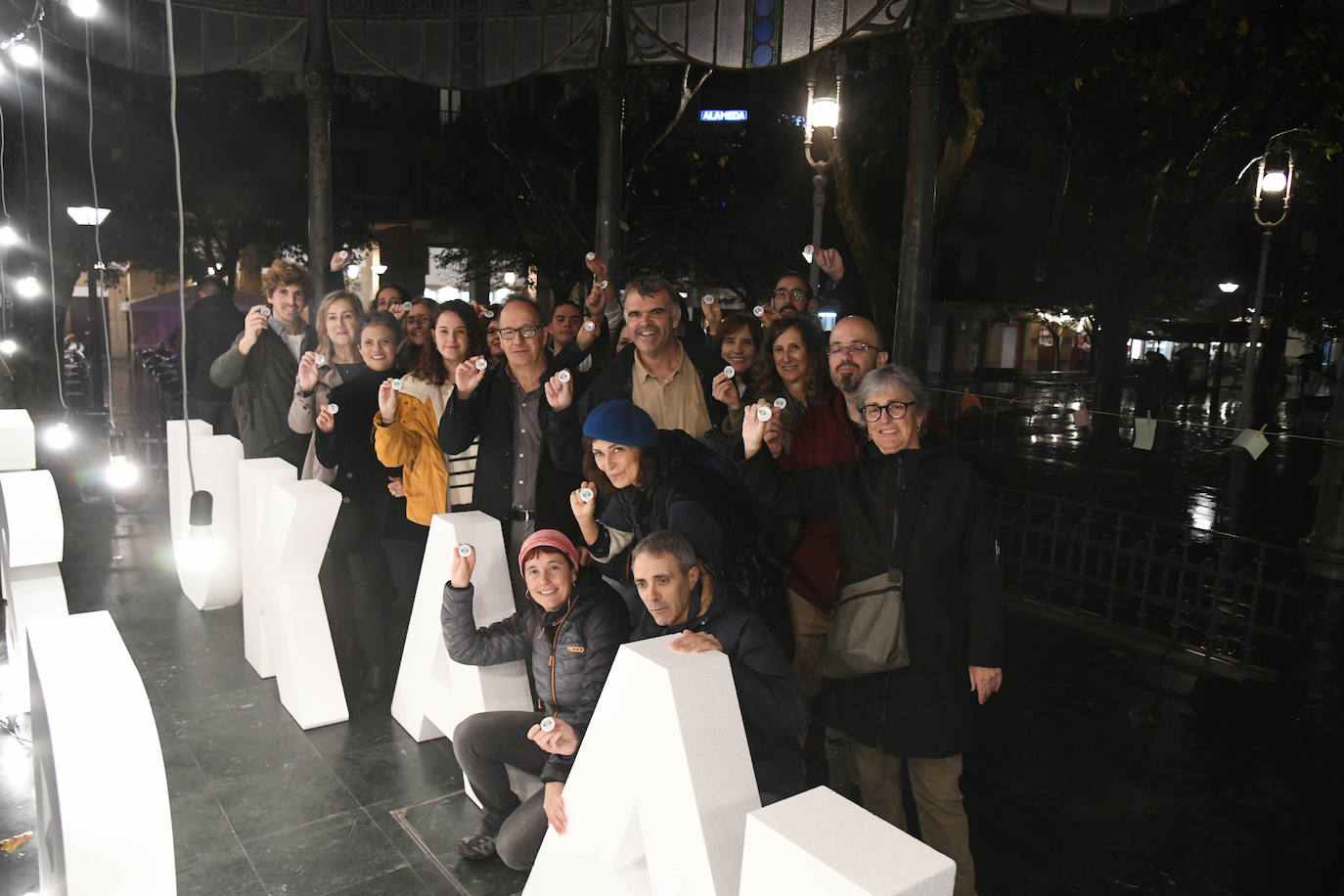 Fotos: Kaleetan hitzez ekiteko garaia hasi da Donostian