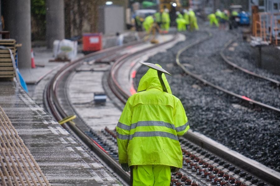 Fotos: Visita a la estación provisional de Atotxa