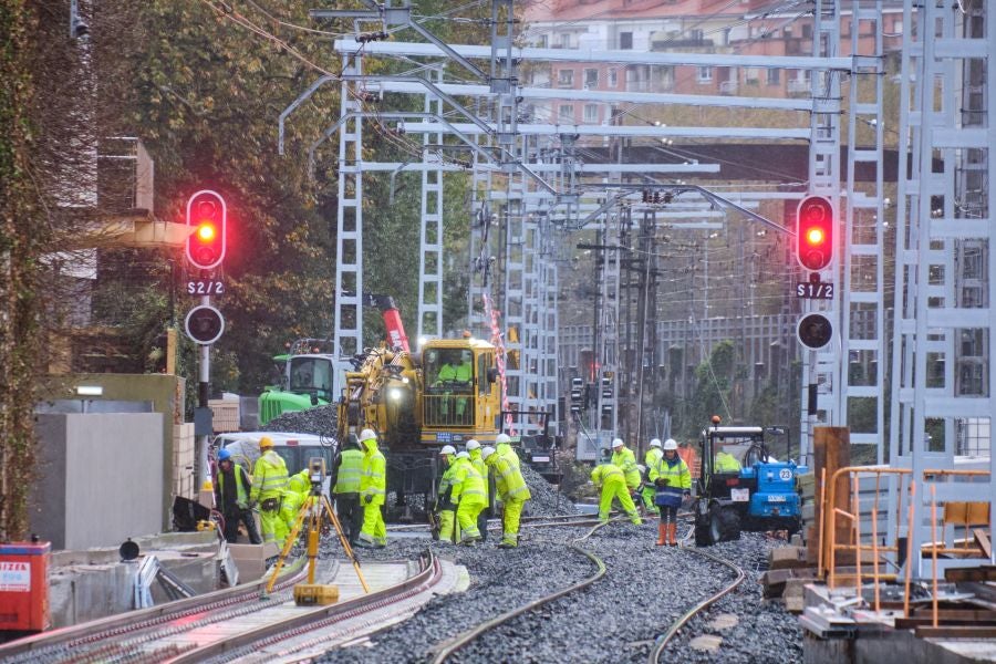 Fotos: Visita a la estación provisional de Atotxa