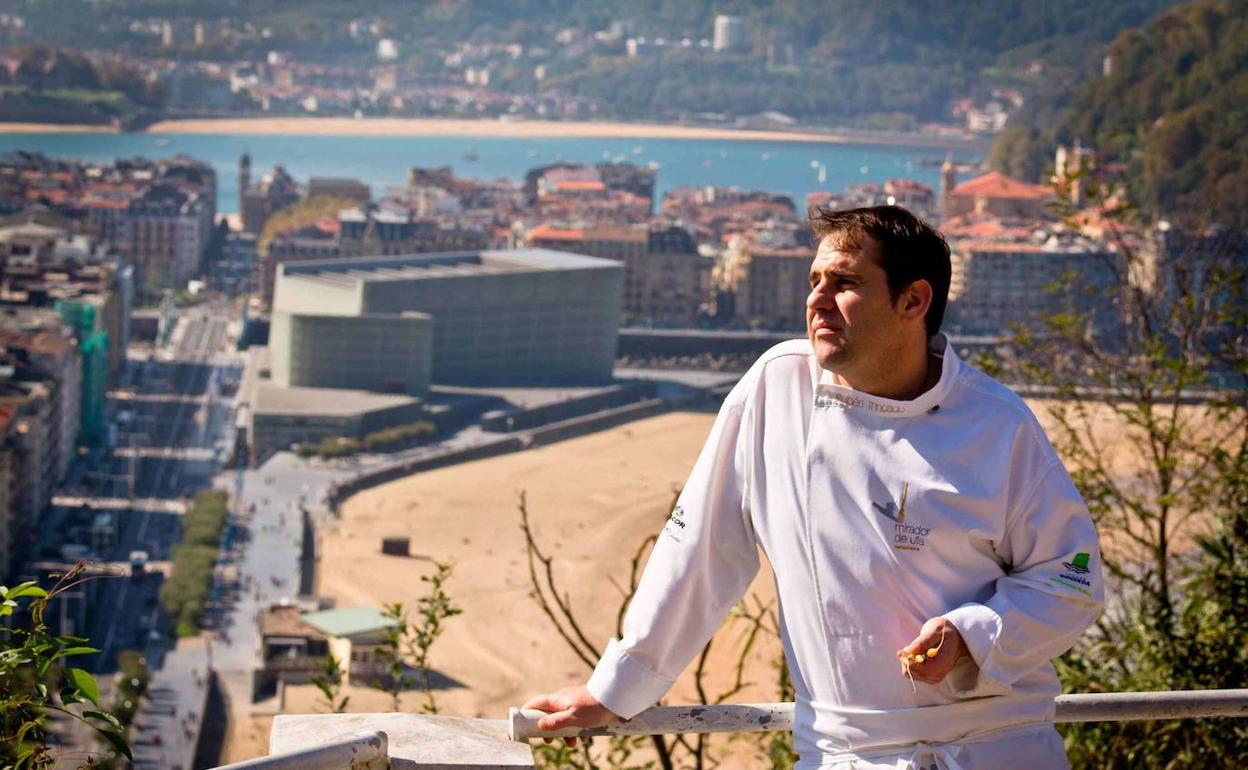 Rubén Trincado, en la terraza de El Mirador, en una imagen de archivo.