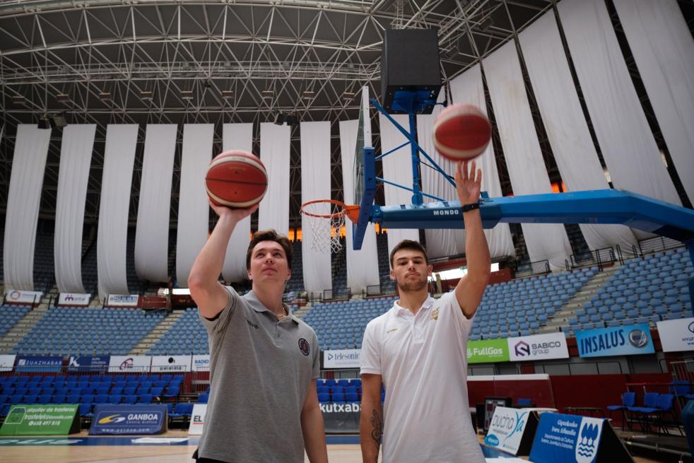 Nathan Hoover y Justin Jaworski, esta semana en la pista de Illunbe. 